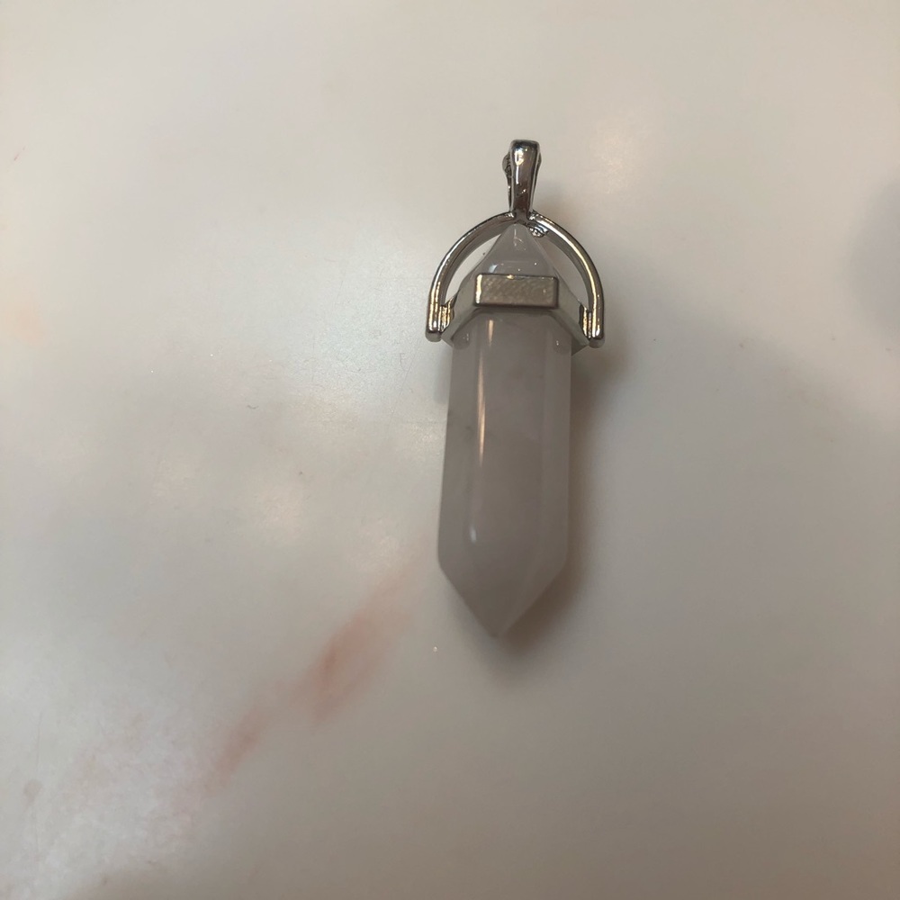 1pc Natural Quartz Crystal Stone Point Chakra Healing Gemstone Pendants Jewelry - Picture 3 of 14